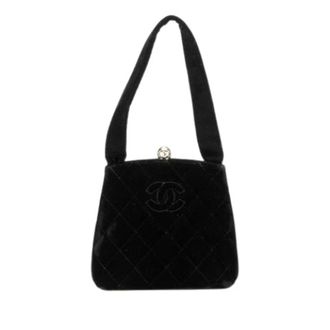 Chanel Pre-owned Vintage Stoffen Handtas - Dames - Pre-owned - Zwart - Maat: ONE Size