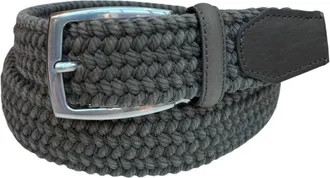 Paolo Vitale Cintura intrecciata - - Accessories - Uomo - Grigio - 105 CM