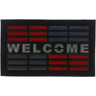 Imports Decor Imports Decor Synthetic Welcome Door Mat, 18 x 30, Red