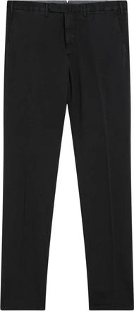 Santaniello Zwarte Katoenen Broek - Heren - Slim Fit Broeken - Zwart - S - Katoen - Broeken