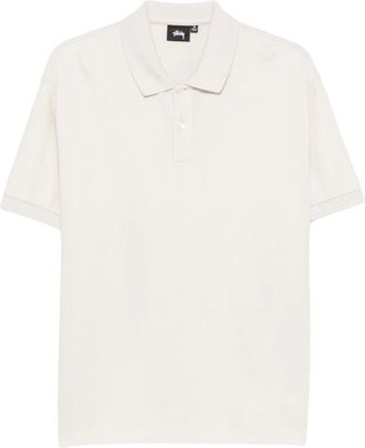 St&uuml;ssy Klassieke Polo - Heren - Polos - Wit - L - Tops