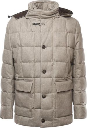 Fay Winterjassen - Heren - Winterjassen - Beige - XL - Wol - Jassen