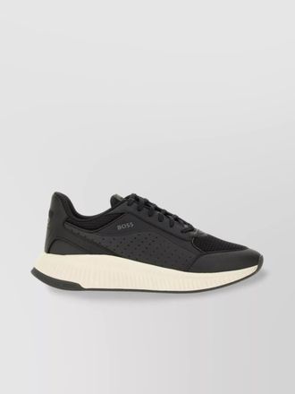 HUGO BOSS sneakers mesh panel contrast sole