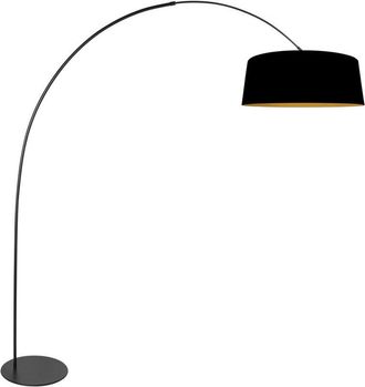 Steinhauer Anne Lighting - L&aacute;mpara De Pie - Curve - Negro - Metal Textil