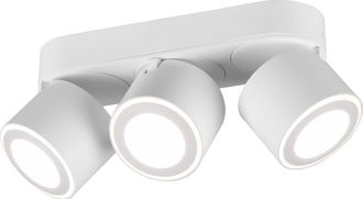 Trio Plaf&oacute;n 3 Spot Doble Led Emisi&oacute;n L27 Cm Taurus White Lighting