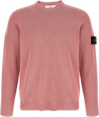 Stone Island Pink Crew Neck Sweater