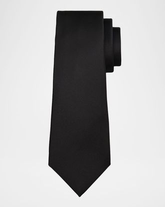 Kiton Men & apos;s Micro-Rib Silk 7-Fold Tie