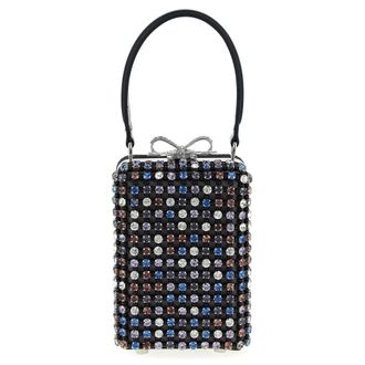 Self Portrait Self-Portrait Multi Crystal Chainmail Handbag