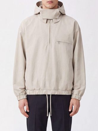 Rier Hooded Cotton Windcheater Jacket with High Neck and Zip Closure