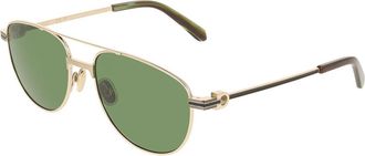 Ferragamo SF345S 752 Mens Sunglasses Gold Size 56