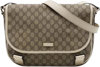 Gucci Pre-owned Crossbody Bag - Dames - Vintage Schoudertas - Beige - ONE Size - Leer - Vintage