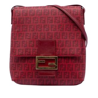 Fendi Pre-owned Cross Body Bags, female, Red, Size: ONE SIZE Pre-owned Canvas Crossbody Bag