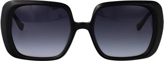 Yohji Yamamoto Slook 22 Zonnebril - Dames - Zonnebrillen - Zwart - 54 MM - Accessoires