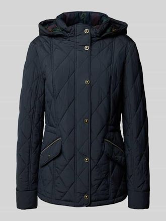 Gil Bret Steppjacke mit Kapuze und Pattentaschen in Dunkelblau, Größe 40