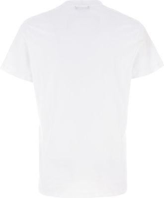Balmain Mens White Organic Cotton T-Shirt