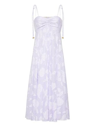 Cara Cara Sunray floral-print tie-strap dress - women - Cotton - S - Blue