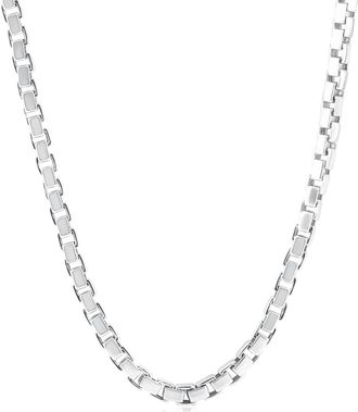 Pompeii3 Mens Box 14k Gold (74gram) or Platinum (139gram) 5mm Link Chain Necklace 20