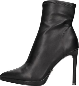 Steve Madden Laarzen - Dames - Laarzen met Hak - Zwart - 40 EU - Leer - Schoenen