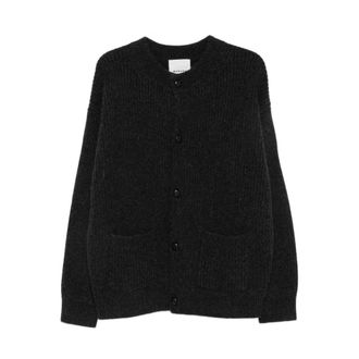 Isabel Marant Mael Ribbed Cardigan - Heren - Truien - Grijs - Maat: L Zijde