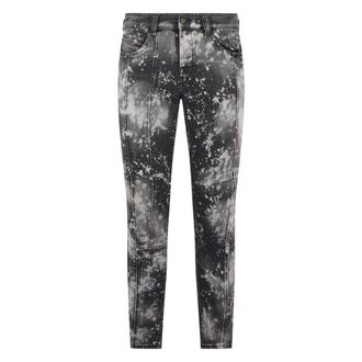 Diesel Slim-fit Jeans, male, Gray, Size: W29 Grey and black stonewashed slim fit jeans