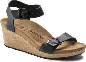 Birkenstock Womens Soley Wedge Sandals In Black