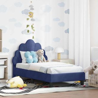 vidaXL vidaXL Struttura letto per bambini con testata Blu Polizia 70 x 140 cm