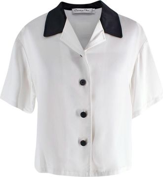 Dior Vibe Black and White Bowling Shirt Size S