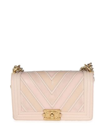 Chanel Borsa a spalla Boy Chanel media Pre-owned 2017 - Toni neutri