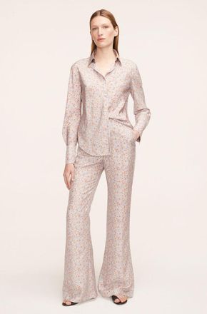 Rebecca Taylor Violet Fleur Silk Pajama Pant