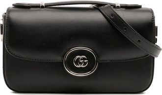Gucci 2016-2025 Mini Leather Petite GG satchel - Black