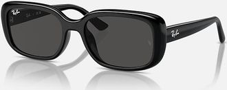 Ray-Ban Dark Grey Rectangular Unisex Sunglasses RB4421D 667787 56