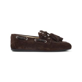 Miu Miu Sailor Shoes, female, Brown, Size: 8 1/2 US Deck Loafer