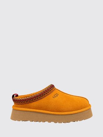 UGG Mules Tazz II in pelle scamosciata con suola platform e cuciture a contrasto