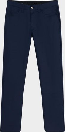 Emporio Armani Mens Textured Wool 5-Pocket Pants