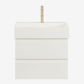 Sklum Conjunto De Mueble De Ba&ntilde;o En Madera Y Chapa De Fresno Con Lavabo Integrado Ona Sklum