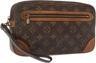 Louis Vuitton Pre-owned Clutches, female, Brown, Size: ONE SIZE Pre-owned Vintage Canvas Clutch