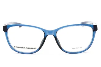 Under Armour UA5038 Rectangular Plastic Frame Eyeglasses - Blue