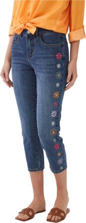 FDJ Olivia Pencil Cropped Jeans In Medium Wash