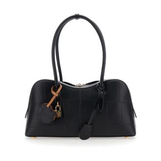 Stella McCartney Tassen, Dames, Zwart, ONE Size, Katoen, Ryder Shoulder Bag