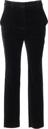 Max Mara Pantalone Neutro - Dames - Slim Fit Broeken - Zwart - S - Broeken