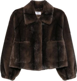 Betta Corradi Giacca in ecopelliccia - - Jackets - Donna - Marrone - S