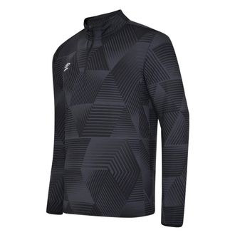 Umbro Heren Maxium Quarter Zip Training Top (Zwart)