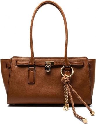Michael Kors Tassen, Dames, Bruin, ONE Size, Leer, Hamilton Moderne Satchel