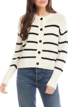 Fifteen Twenty Luca Stripe Cardigan at Nordstrom, Size X-Small