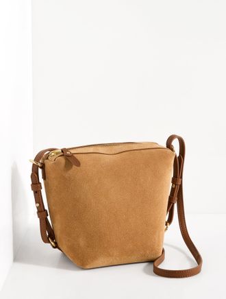 Talbots Riley Suede Crossbody Bag - Herbal Tea - 001 Talbots