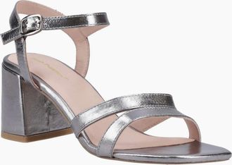 Hush Puppies Womens Nalani Womens Heeled Sandals - Silver - Size: 4