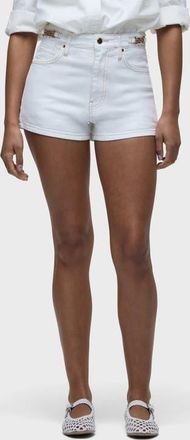 Hudson Harlow Accent Hardware Short in White at Nordstrom, Size 30