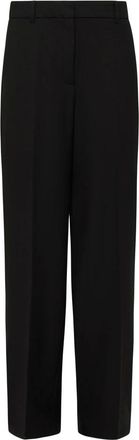 s.Oliver Elegante zakelijke broek - Dames - Straight fit broeken - Zwart - S - Leer - Broeken
