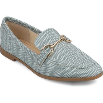Journee Collection Mizza Bit Loafer in Blue Lizard at Nordstrom Rack, Size 7.5