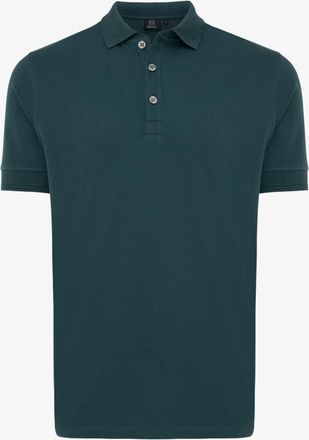 Genti Polo met 3 knopen | Donkergroen